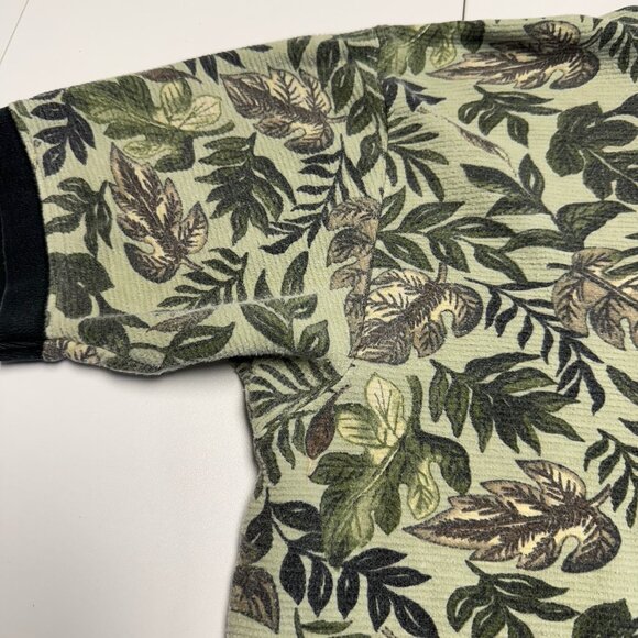 Vintage OP Sport Ocean Pacific Polo Shirt Mens Large Floral Hawaiian - Picture 4 of 14